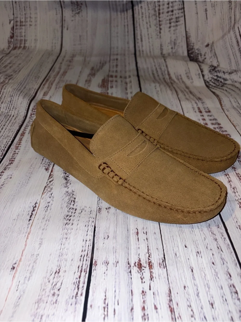 Gordon Rush Men's Suede Loafers in Tan Brown Size 9 NWOT